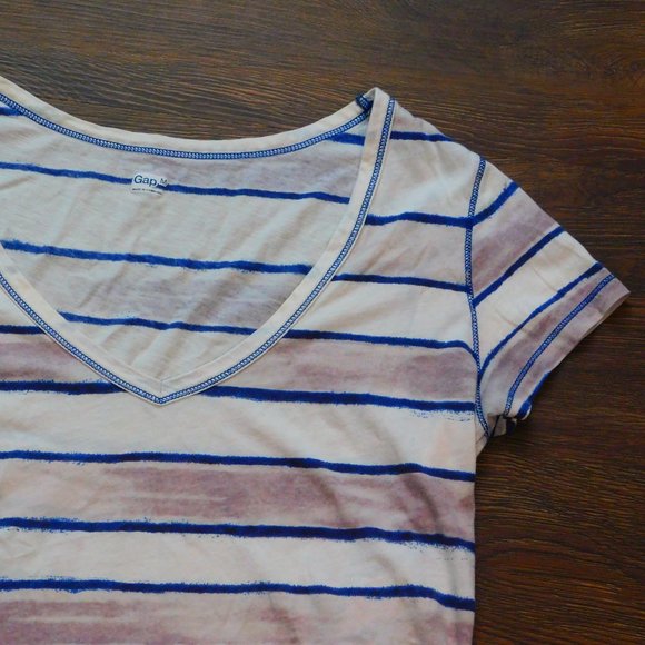 Gap Woman's Medium Striped Shirt - Picture 1 of 4
